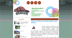 Desktop Screenshot of beaverexhibits.com