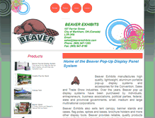 Tablet Screenshot of beaverexhibits.com